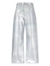 Junya Watanabe X Levis Strauss Logo Straight Jeans In Metallic