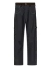 Junya Watanabe Belt Loop Denim Trousers In Gray