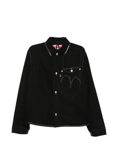 Junya Watanabe Contrast-stitch Casual Jacket In Black