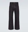 Junya Watanabe X Levi's Cotton And Linen Straight Jeans In Blue