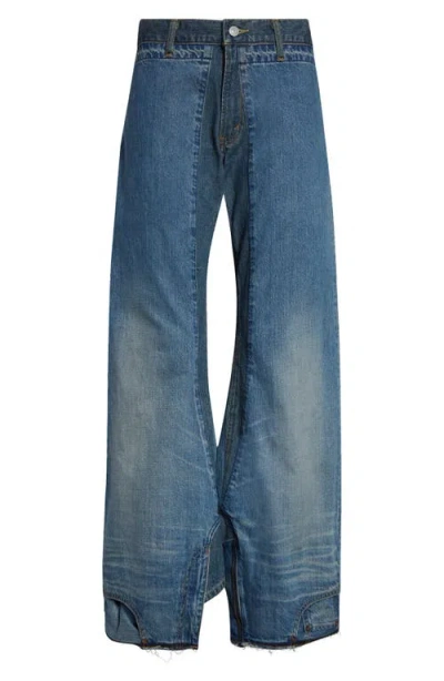 Junya Watanabe Levis Upside Down Denim Pants In Blue