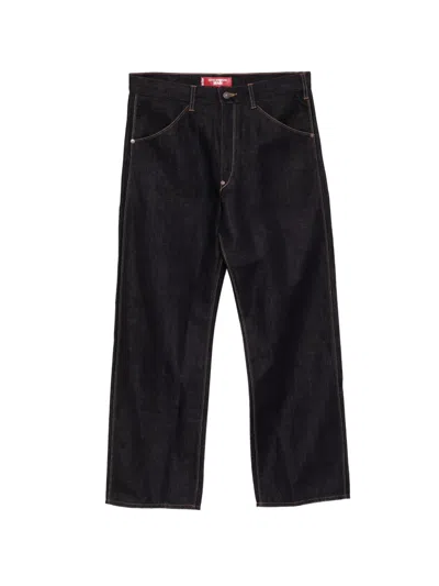 Junya Watanabe X Levis Jacquard Jeans In Black