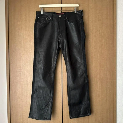 Pre-owned Junya Watanabe X Levis Junya Watanabe X Levi's Leather Switching Pants Black L