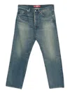 Junya Watanabe X Levis Patchwork Denim Jeans In Blue