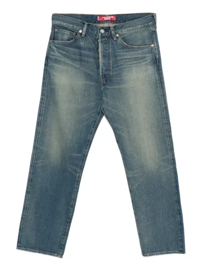 Junya Watanabe X Levis Patchwork Denim Jeans In Blue
