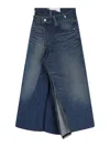 Junya Watanabe Skirt With Back Pockets And Contrast Stitching