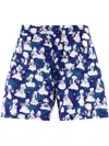 Junya Watanabe X Lousy Livin Cartoon-print Shorts In Blue