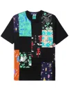 Junya Watanabe Man X Lousy Livin Patchwork Crewneck T-shirt In Black