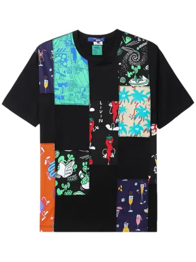 JUNYA WATANABE X LOUSY LIVIN PATCHWORK COTTON T-SHIRT