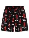 Junya Watanabe Man Graphic-printed Elasticated Waistband Shorts