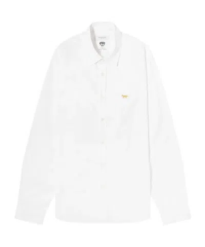 Junya Watanabe X Maison Kitsuné Logo-embroidered Shirt In White