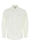 Junya Watanabe Classic Button-up Shirt With Embroidered Detail In White