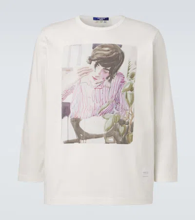 Junya Watanabe X Merz B. Schwanen Cotton Jersey T-shirt In White