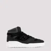 Junya Watanabe High-top Sneakers With Textured Upper And Rubber Sole In Black Black