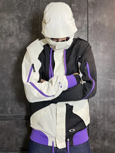 Pre-owned Junya Watanabe X Oakley Crazy Oakley Fw2011 Magnetic Preffered Pro Ski Jacket In White
