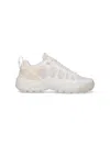 Junya Watanabe Technical Fabric Sneakers With Cage-like Overlay Design In White