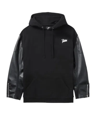 JUNYA WATANABE X PATTA LOGO-PRINT COTTON HOODIE