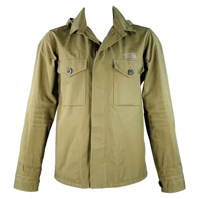 Pre-owned Junya Watanabe X The North Face Fw17 Size Xl Green Olive Cotton Nylon Rain Resistant Zip Buttons Jac