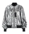 Junya Watanabe Casual Jacket With Elasticated Hem And Metallic Finish