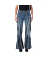 Junya Watanabe Zip Panelled Denim Jeans In Blue