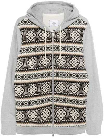 Junya Watanabe Zip-up Hoodie In Grey