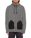 Junya Watanabe Zipped Hooded Sweatshirt In Grey