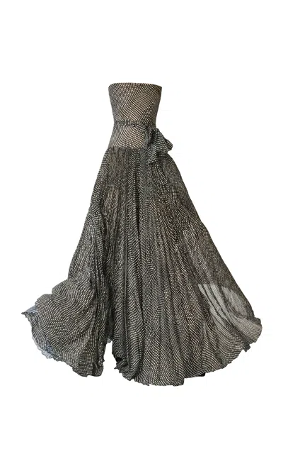 Juozas Statkevicius Corset Chiffon Maxi Dress In Multi