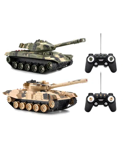 Jupiter Creations Remote Control Vehicles Dueling Battle Tanks Set In Multi