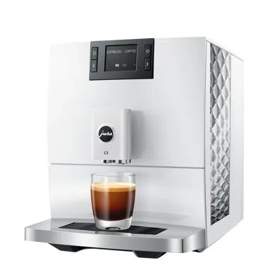 Jura C3 Coffee And Espresso Machine, Piano White