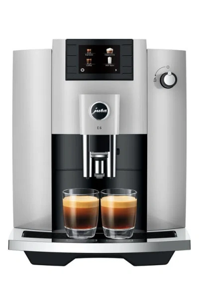 Jura E6 Platinum Espresso Machine In Silver
