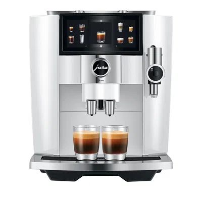 Jura J8 Twin Automatic Coffee Machine In Diamond White