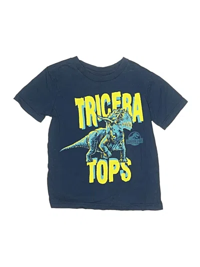 Pre-owned Jurassic World Kids' Short Sleeve T-shirt In Blue