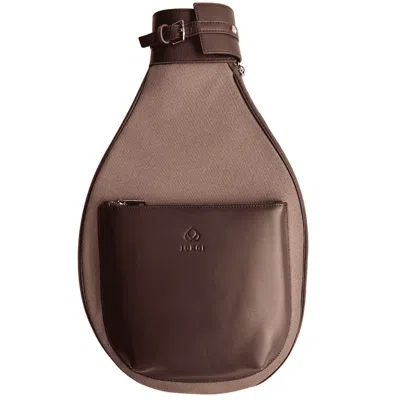 Jurgi Brand Men's Brown Canvas & Leather Tennis Racket Backpack