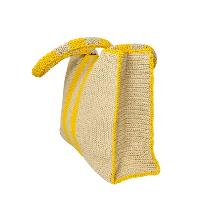 Jurgi Brand Women's Neutrals / Yellow Riviera Stripe Bag – Yellow