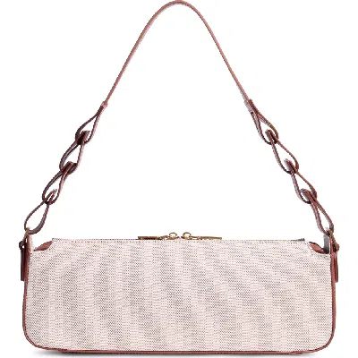 Jurgi Mano Canvas And Leather Shoulder Bag In Brown