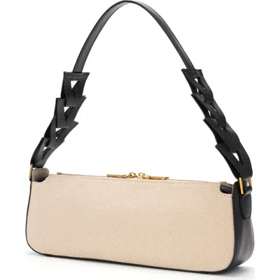 Jurgi Mano Canvas And Leather Shoulder Bag In Multi