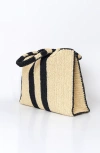 Jurgi Multi Stripe Beach Bag In Black Stripe