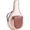 Jurgi Padel Racket Canvas And Leather  Bag In Brown