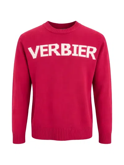 Jurta Lettering Crew-neck Sweater In Red