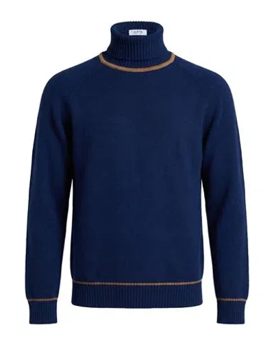 Jurta Man Turtleneck Blue Size 44 Merino Wool, Cashmere