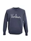 Jurta Slogan-embroidered Sweater In Blue