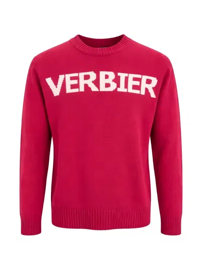 Jurta Verbier Intarsia-knit Sweater In Red