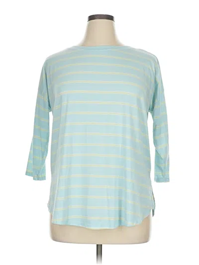 Pre-owned Just Be ... 3/4 Sleeve T-shirt In Blue