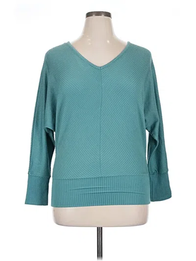 Pre-owned Just Be ... 3/4 Sleeve T-shirt In Blue