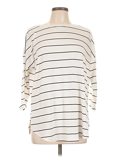 Pre-owned Just Be ... 3/4 Sleeve T-shirt In White