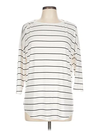 Pre-owned Just Be ... 3/4 Sleeve T-shirt In White