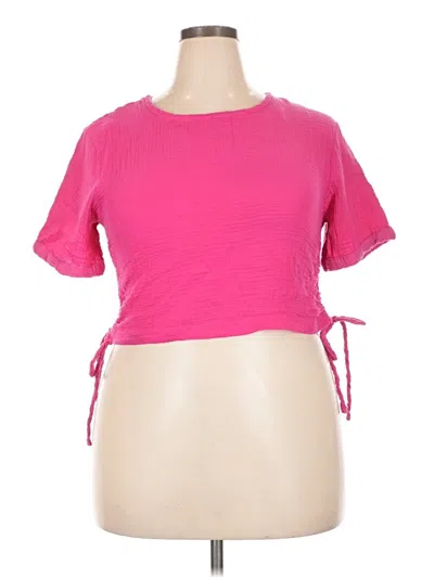Pre-owned Just Be ... Active T-shirt In Pink