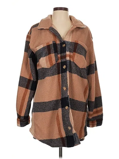 Pre-owned Just Be ... Coat In Brown