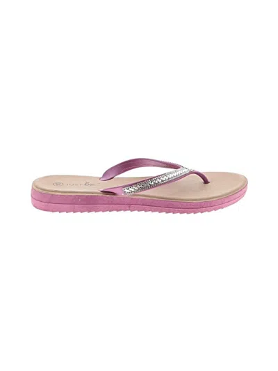 Pre-owned Just Be ... Flip Flops In Purple