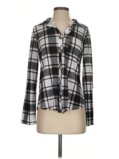 Pre-owned Just Be ... Long Sleeve Blouse In Gray